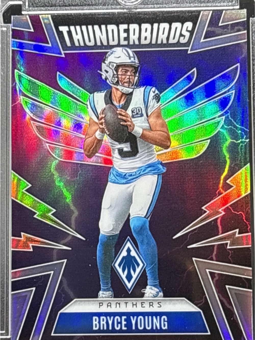 Panini Thunderbirds Bryce Young Holo Rookie Football Card